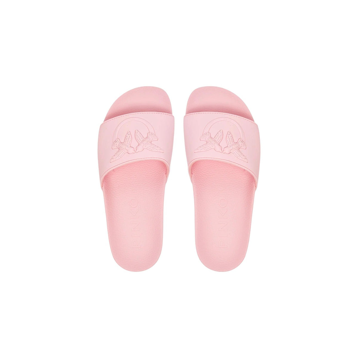 Image 1 : Mules Pinko femme rose en PVC, vue de face — Delvale