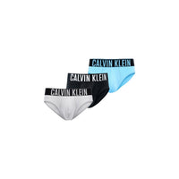 Image 10 : Slips Calvin Klein Underwear homme noirs en lot de 3, coupe ajustée et tissu stretch, visuel officiel — Delvale