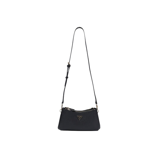 Image 2 : Sac Guess Noelle II noir trois compartiments détail fermeture zip — delvale