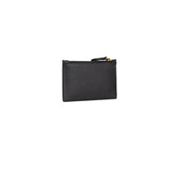 Image 2 : Détail portefeuille Pinko noir en cuir véritable format compact — Delvale