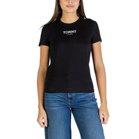 Image 4 : T-shirt blanc Tommy Hilfiger Jeans femme vue de dos coupe décontractée — delvale