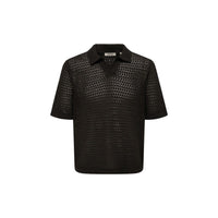 Image 1 : Polo homme noir Only & Sons col V manches courtes — Delvale