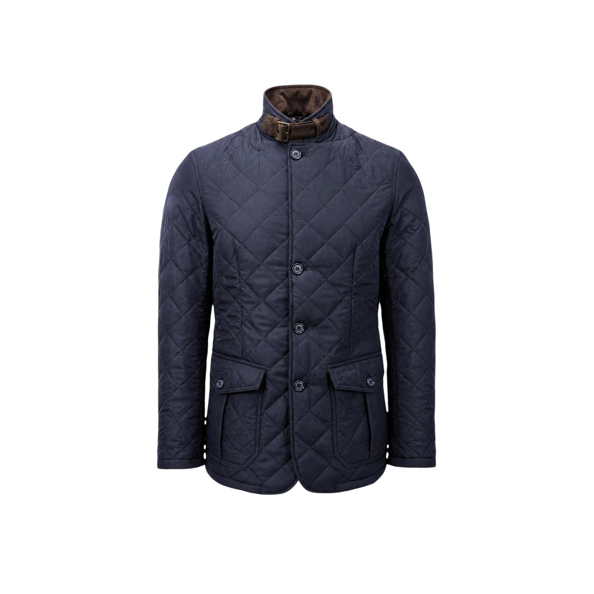 Image 5 : Détail tissu et poches de la veste Barbour homme bleu hiver — Delvale