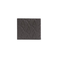 Portefeuille Armani Exchange marron vue de dos — format ultra-plat 1cm épaisseur