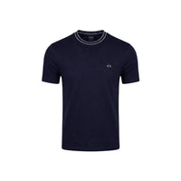 T-shirt Armani Exchange homme bleu nuit manches courtes encolure ronde – vue de face