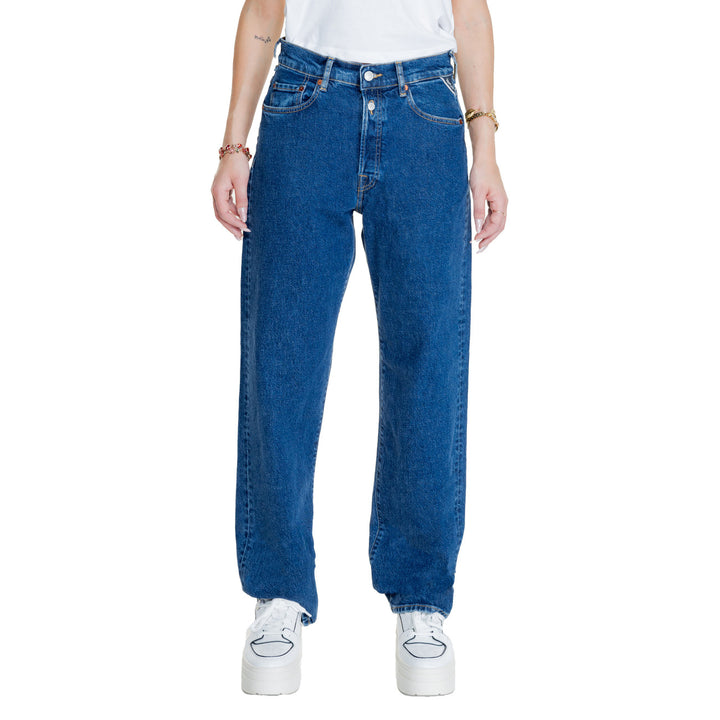 Image 1 : Jeans femme Replay bleu coupe classique en denim premium — delvale