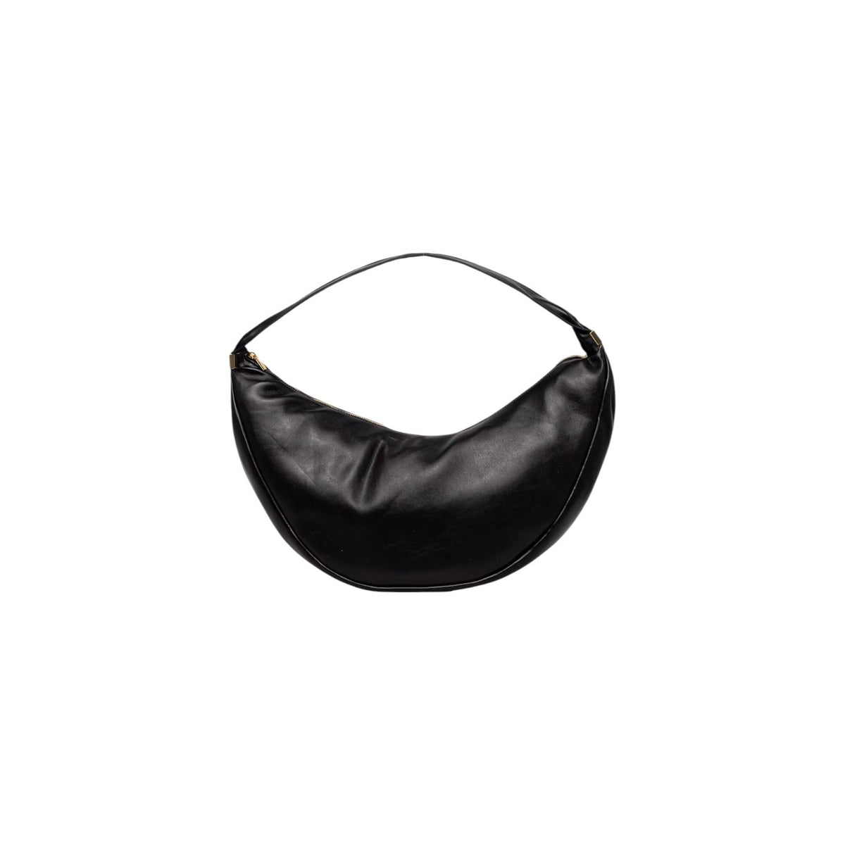 Image 2 : Grand sac hobo Calvin Klein femme noir en matière souple, détail zip doré — delvale