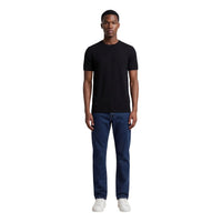T-shirt Armani Exchange homme bleu – vue de dos, coupe ajustée coton