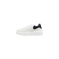 Image 3 : Baskets Armani Exchange femme blanche, vue d'ensemble avec semelle plateforme contrastée — delvale