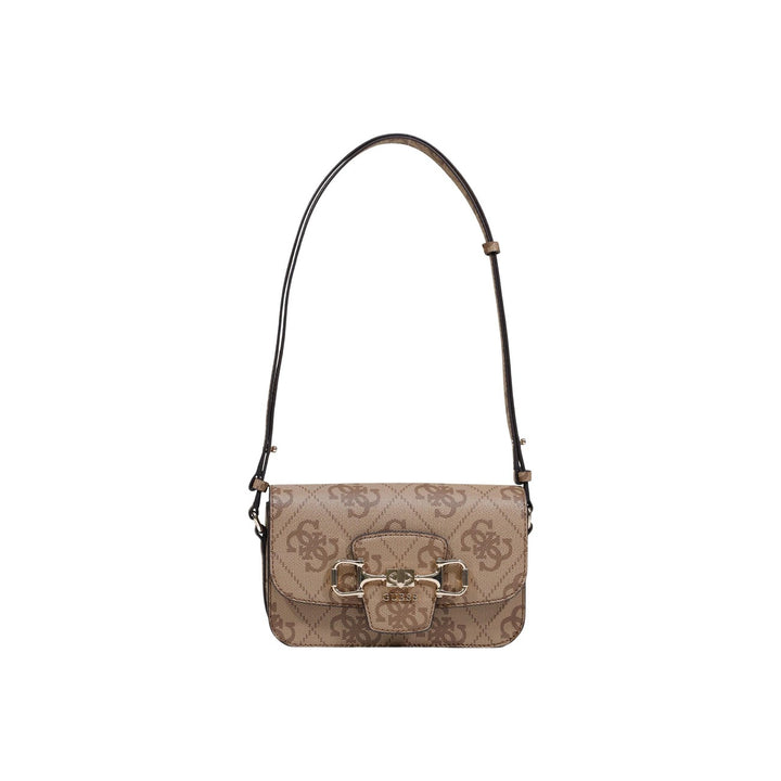 Image 1 : Sac à main Guess femme beige en polyuréthane avec impression élégante, vue de face — Delvale