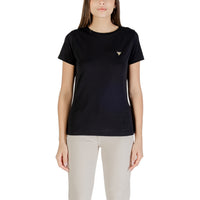 Image 4 : T-shirt Guess Active femme beige avec logo triangle, vue arrière — delvale