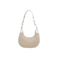 Image 3 : Détail de la bandoulière réglable blanc crème du sac hobo Liu Jo avec boucle métal doré — Delvale