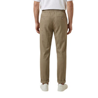 Image 3 : Pantalon chino homme beige Gianni Lupo vue de dos avec poches arrières — delvale