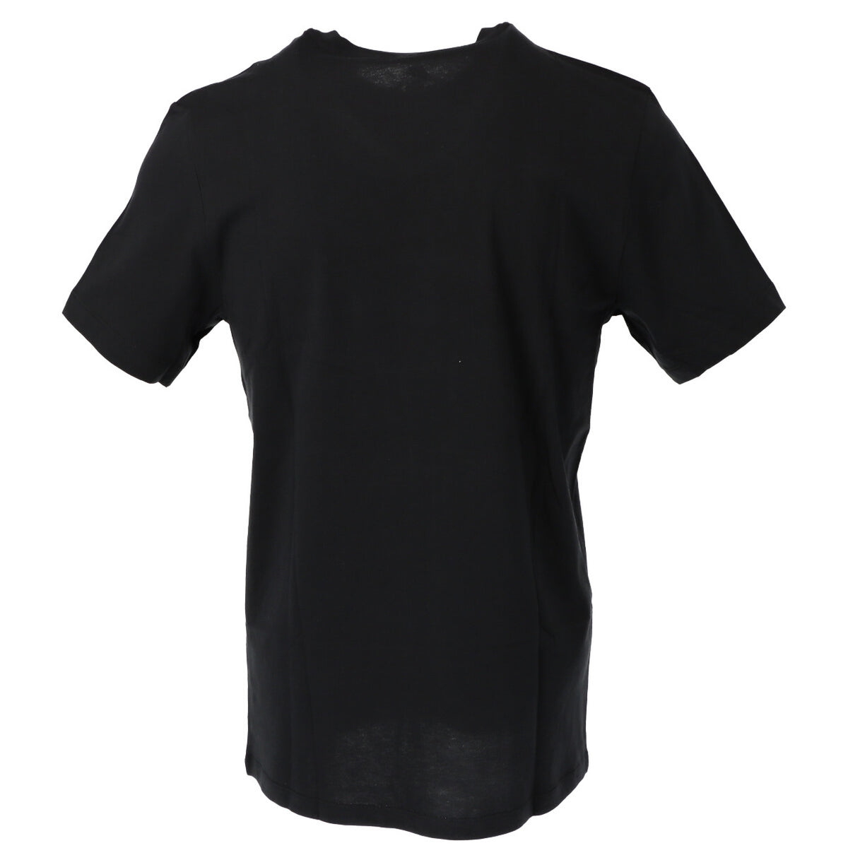 Image 2 : Détail du logo Futura Nike blanc contrasté sur t-shirt homme noir en coton, encolure ronde — Delvale