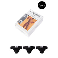 Image 1 : Boîte officielle Calvin Klein 1996 contenant un lot de 3 slips homme en coton stretch, avec visuel masculin sur l'emballage — Delvale
