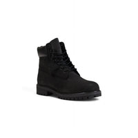 Image 2 : Botte Timberland homme cuir nubuck noir, détail col rembourré et logo embossé sur la tige — Delvale