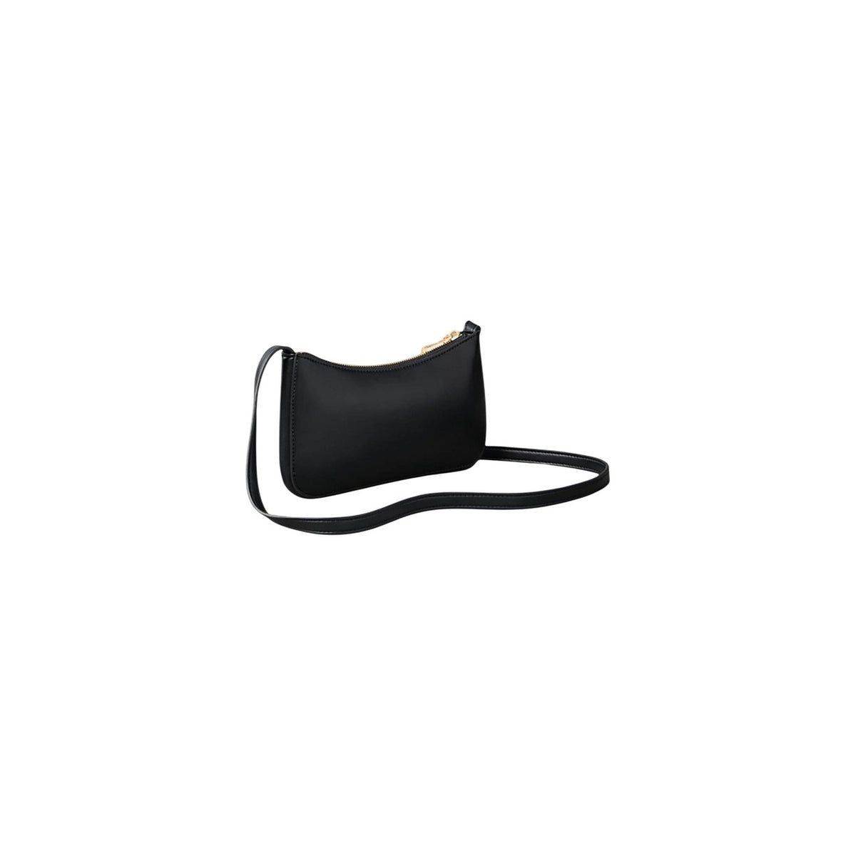 Image 2 : Détail texture monogramme CK gaufré en relief sur le sac baguette Calvin Klein noir — Delvale