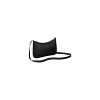 Image 2 : Détail texture monogramme CK gaufré en relief sur le sac baguette Calvin Klein noir — Delvale