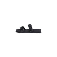 Image 3 : Mules Armani Exchange femme noires à bout pointu, détail du design — delvale