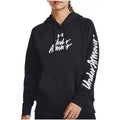 Under Armour Dameshoodie Zwart Script Logo Wit