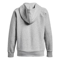 Image 3 : Sweat zippé à capuche Under Armour femme noir, vue de profil montrant la silhouette épurée — Delvale
