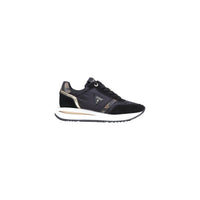 Image 1 : Baskets Guess femme noires urbaines avec lacets, vue de profil — delvale