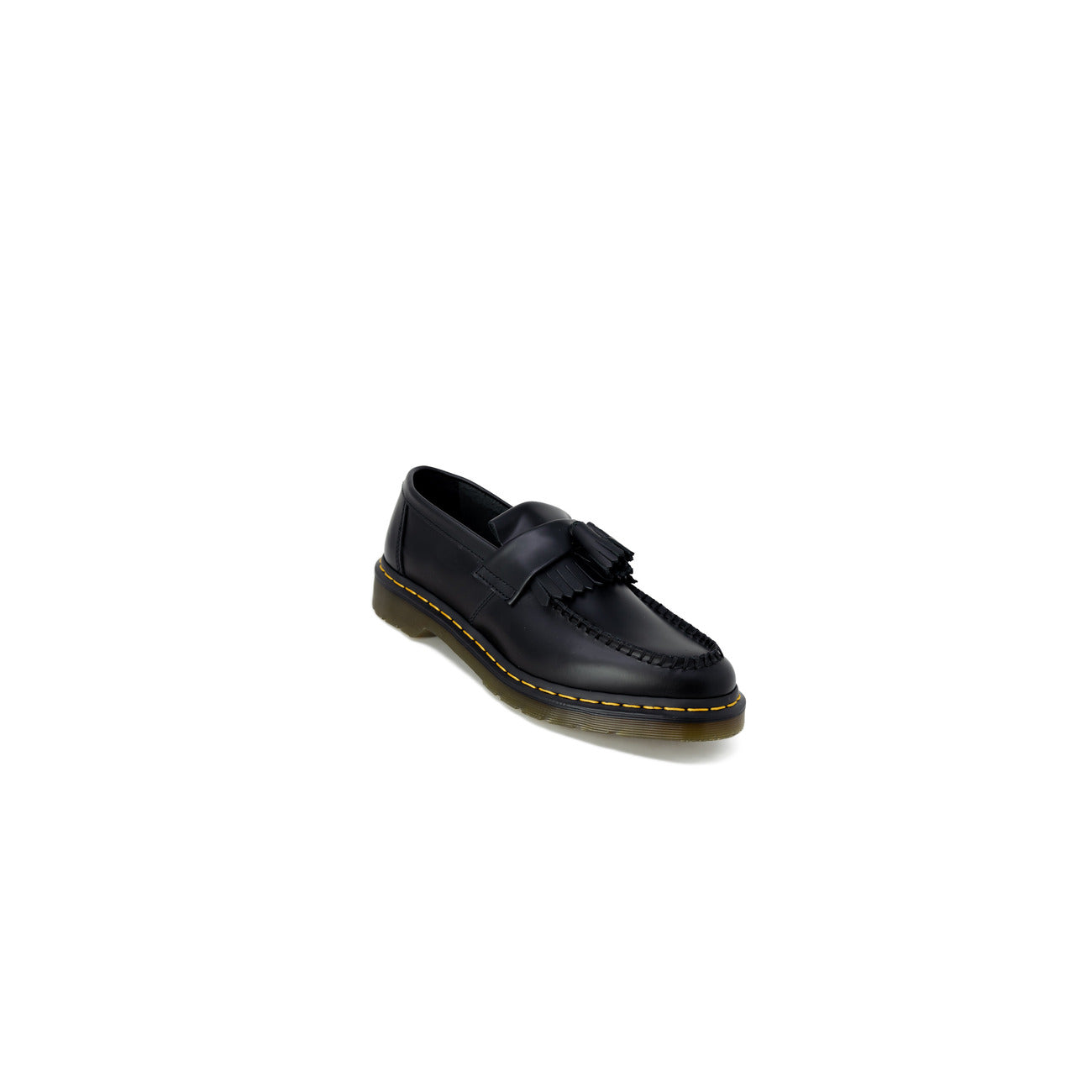 Dr. Martens Adrian noir homme vue trois quarts avec pampilles