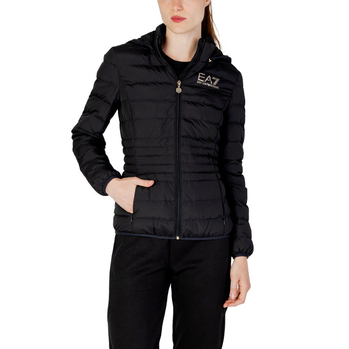 Image 1 : Veste Ea7 femme noire col montant avec fermeture zip intégrale — delvale