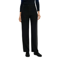 Image 1 : Pantalon Desigual femme noir en viscose, vue de face — delvale