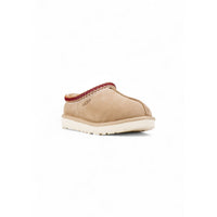 Image 2 : Mules Ugg femme beige en cuir, vue de face montrant le design épuré — delvale