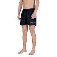 Image 2 : Pantalon EA7 homme noir, détail de la fermeture à cordon — Delvale