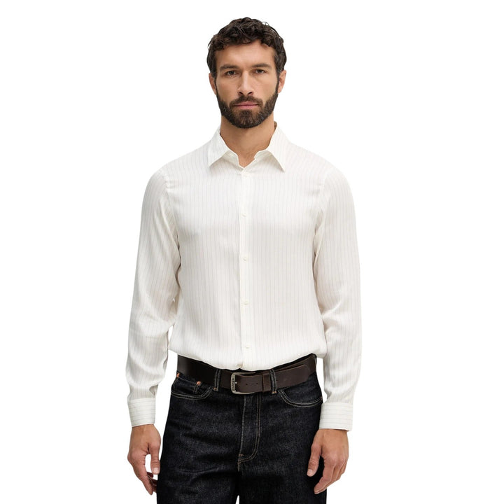 Image 1 : Chemise blanche Armani Exchange homme manches longues col classique — Delvale