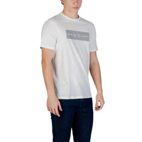 Image 3 : T-shirt Armani Exchange homme blanc vue de dos coupe moderne — Delvale