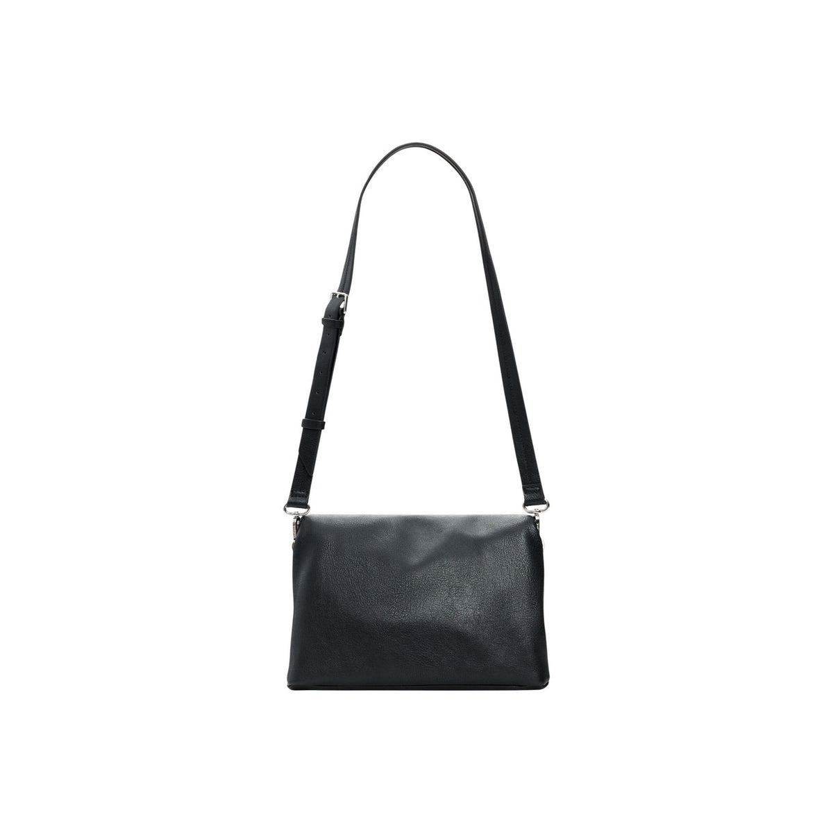 Image 3 : Sac à main Desigual femme noir mat, dos lisse avec bandoulière fine réglable à finition argentée — vue dos — Delvale