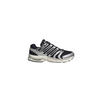 Image 1 : Baskets Adidas Originals Control 5 homme, vue latérale droite, coloris noir et argent métallisé avec semelle crème épaisse — Delvale