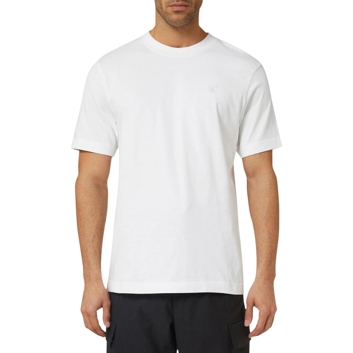 Image 6 : T-shirt Calvin Klein Jeans homme bleu azur détail logo — Delvale