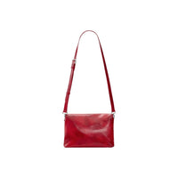 Image 3 : Vue d'ensemble du sac Desigual rouge verni avec anse tressée et finitions premium — delvale
