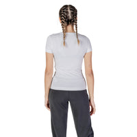 Image 2 : Détail col rond t-shirt blanc Guess femme coupe moderne — delvale