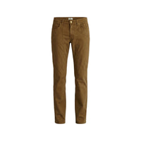 Image 4 : Vue de dos du pantalon chino Jeckerson homme beige sable, poches arrières visibles — Delvale