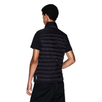 Image 3 : Gilet matelassé Armani Exchange homme piqûres horizontales visibles, col montant et tirette argentée — Delvale