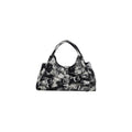 Desigual Sac à Main Femme Noir Imprimé Aquarelle Forme Trapèze