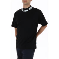 Image 3 : T-shirt Icon homme noir coupe oversize, vue légèrement de côté mettant en valeur la silhouette décontractée — Delvale