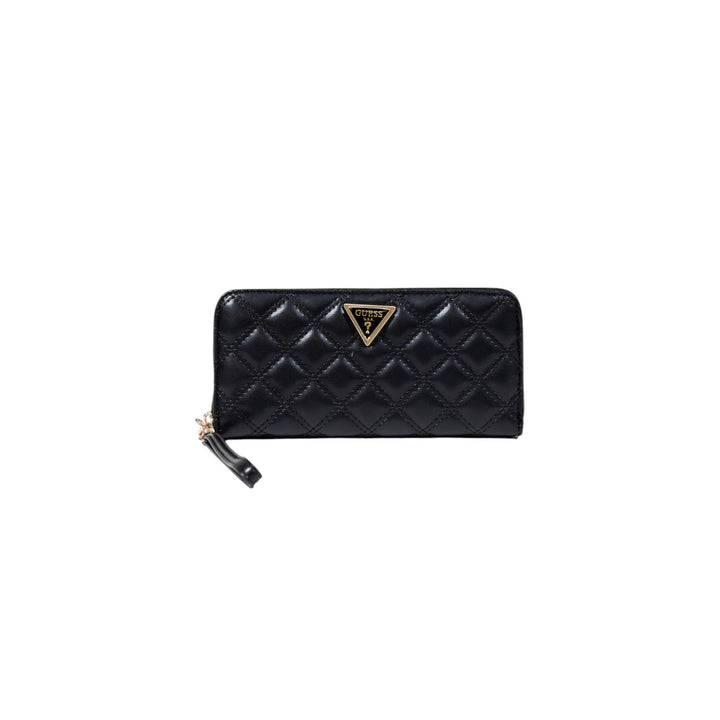 Image 1 : Portefeuille Guess femme noir avec fermeture zip élégante — delvale