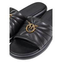 Image 3 : Mules Pinko femme noires sophistiquées, vue d'ensemble du design italien — delvale