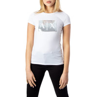 Image 5 : Style du t-shirt Armani Exchange femme bleu marine avec motif imprimé, look moderne et affirmé — Delvale