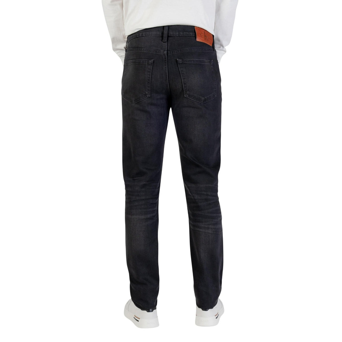 Image 2 : Jean Calvin Klein noir homme détail fermeture zip bouton — Delvale
