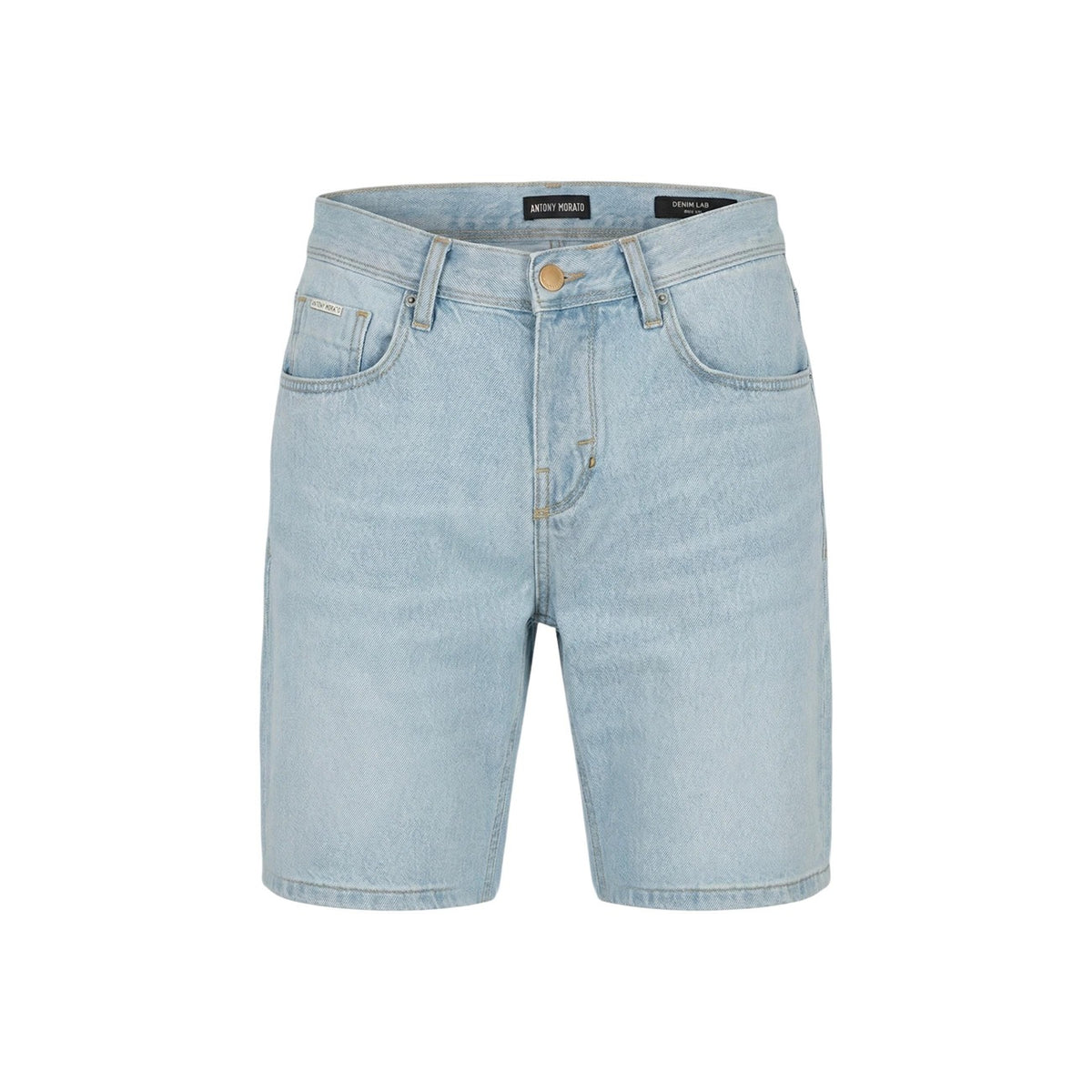 Short en jean Antony Morato homme bleu clair Denim Lab – vue à plat face avant