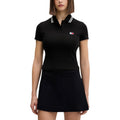 Tommy Hilfiger Jeans Polo Femme Noir Manches Courtes Coton Organique