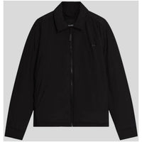 Image 3 : Vue d'ensemble de la veste homme Lyle & Scott noire avec manches longues et encolure ronde — Delvale