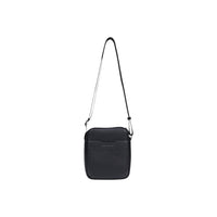 Image 2 : Détail poche façade et finitions coins arrondis sacoche Armani Exchange noire — Delvale